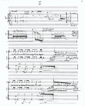 partition de l'extrait "J'ai brl au soleil"